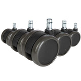 5x ROLO FREE 10mm/65mm Hårda golv - Stol på hjul 
