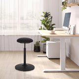 Svart ståstol BALANCE SIT med rund sits och fot från hjh OFFICE