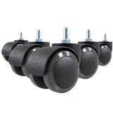 5x ROLO M10/50mm Hårda golv - Stol på hjul 