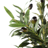 Gröna blad och mörka oliver från de Konstgjorda växter OLIVE I från hjh OFFICE