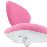 Sits och ryggstöd på Snurrstol för barn KID VIVO i rosa från hjh OFFICE