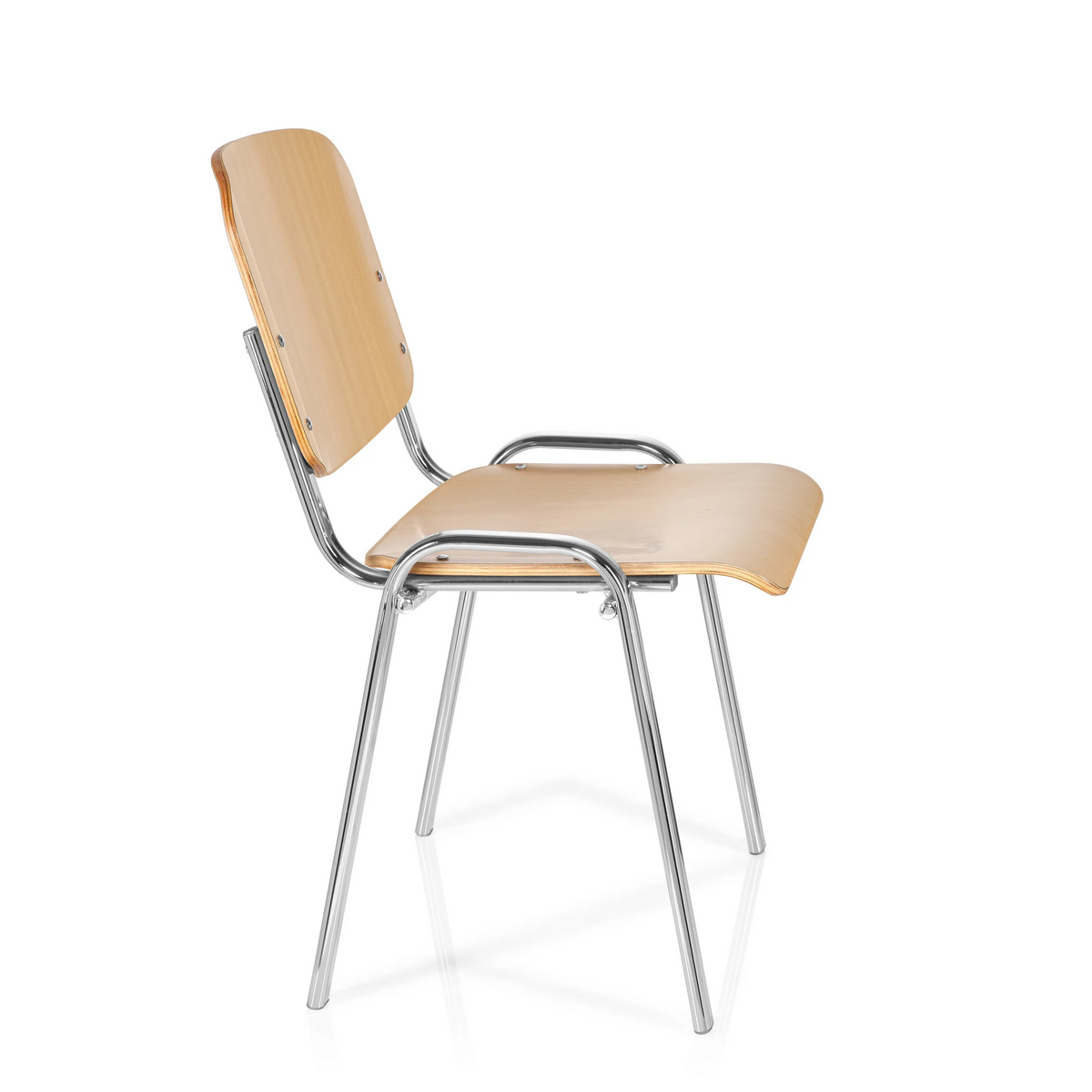 Fyrbent stol XT 600 C H i bok med kromställning från hjh OFFICE – 360-gradersvy (sidoprofil 80°)