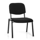 Svart Fyrbent stol XT 600 XL med stoppning i sits och ryggstöd från hjh OFFICE – 360-gradersvy (framifrån 20°)