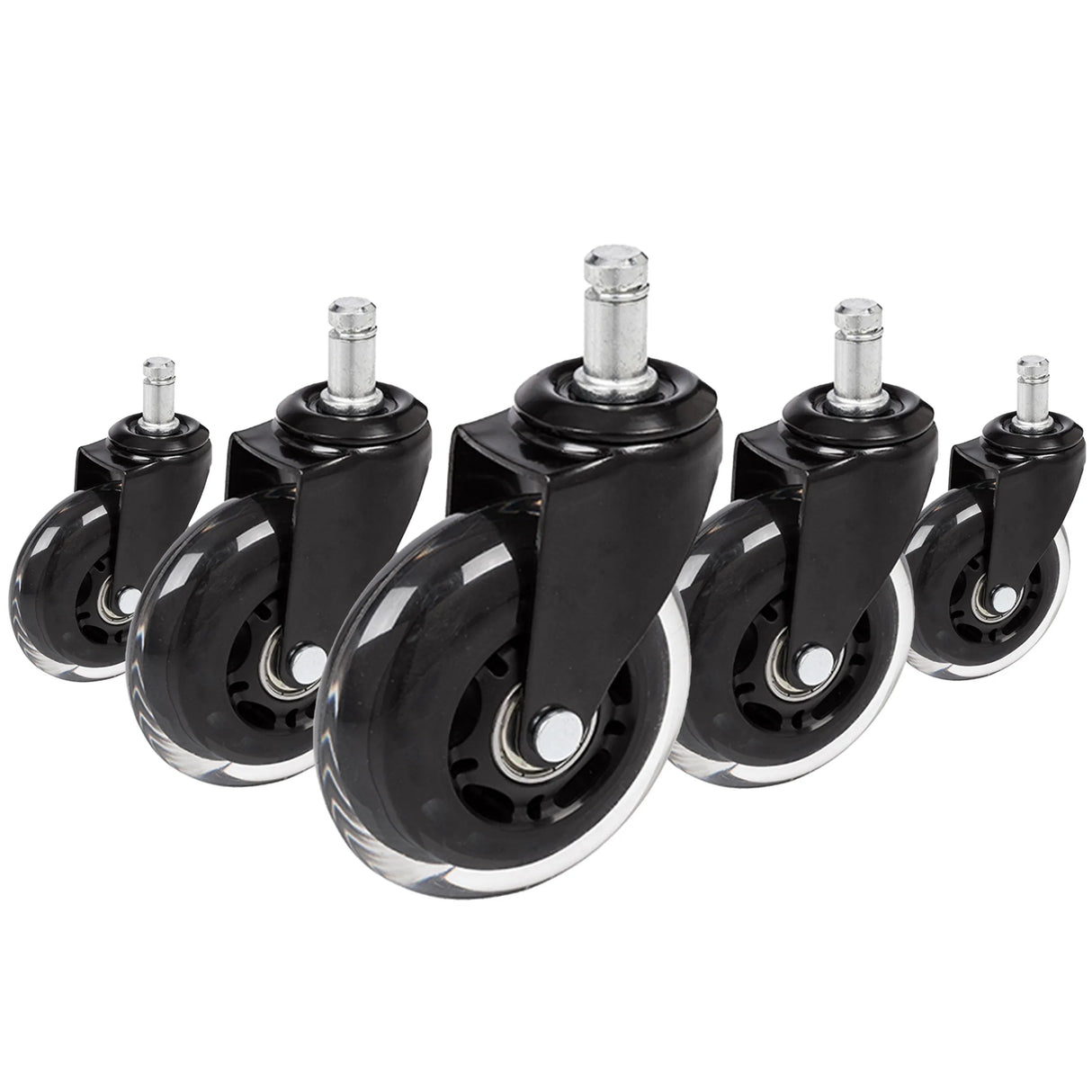5x ROLO SKATE ST 11mm/75mm Hårda golv - Stol på hjul 