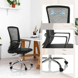 Home Office kontorsstol STAR-TEC S i svart med nätrygg, armstöd och stjärnfot från hjh OFFICE