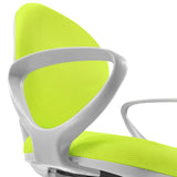 Grå armstöd till KID COLOUR G1 snurrstol för barn med grönt nättyg från hjh OFFICE