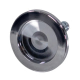 Silverfärgade möbeltassar STAND C för mattgolv med 11 mm diameter från hjh OFFICE