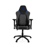 Gråblå Spelstol GAMEBREAKER POLARYS I med armstöd och femhjulig fotkorsbas från hjh OFFICE – 360-gradersvy (framifrån 0°)