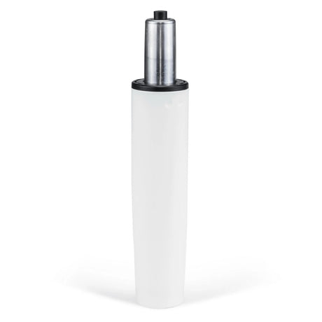 Weiße Gasfeder GF-M mit silbernem Metallkolben von hjh OFFICE