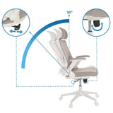 Justeringsmekanismer för Home Office kontorsstol VENDO W med 90° lutning från hjh OFFICE