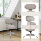 Home Office kontorsstol SITMOTION W i grått med steglös höjdjustering och hjulstjärna från hjh OFFICE