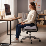 Grå MEDISIT IV sittdyna på en kontorsstol från hjh OFFICE (AI-genererad bild)