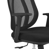 Armstöd och nätryggstöd på den professionella kontorsstolen Filaro i svart från hjh OFFICE