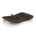 Svart Balansbräda ACTIV med noppstruktur och orange kant från hjh OFFICE