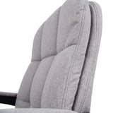 Grå tygbeklädnad på ryggstödet av Home Office chefsfåtölj RELAX CX 120 från MyBuero