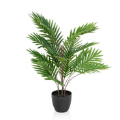 Konstgjorda växter ARECA med gröna palmblad i en svart kruka från hjh OFFICE