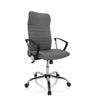 Home Office kontorsstol ARTON 40 med grå tygbeklädnad och kromad stjärnfot från hjh OFFICE