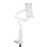 Vit hållare för mobiltelefon & surfplatta FLEXMOBI I med flexibel svanhalsarm från hjh OFFICE