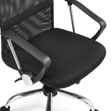 Sits och armstöd på PURE NET Home Office chefsfåtölj i svart med mesh-klädsel från hjh OFFICE