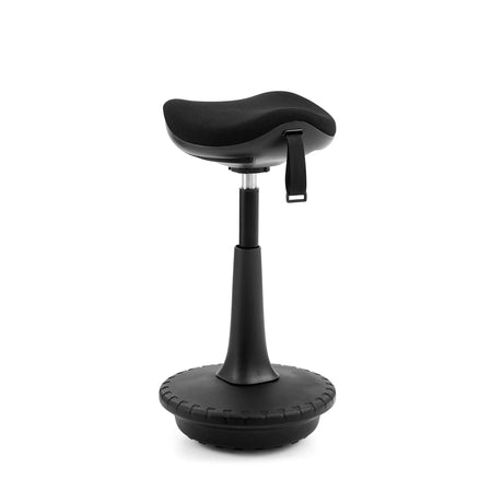Svart ståstol Balance Sit Ergo med vadderad sits och rund fot från hjh OFFICE