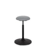 Grå Ståstol BALANCE SIT med rund sits och svart fot från hjh OFFICE