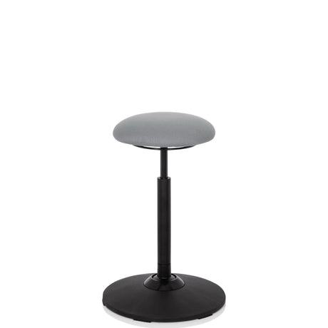 Grå Ståstol BALANCE SIT med rund sits och svart fot från hjh OFFICE