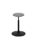 Grå Ståstol BALANCE SIT med rund sits och svart fot från hjh OFFICE