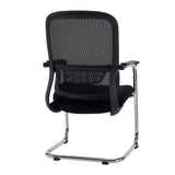 Svart Ergomy Meet fjädrande stol med nätryggstöd, armstöd och kromad medeställning från hjh OFFICE