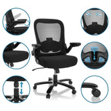 XXL snurrstol INSTRUCTOR SW I i svart med nätrygg och olika inställningsmöjligheter från hjh OFFICE