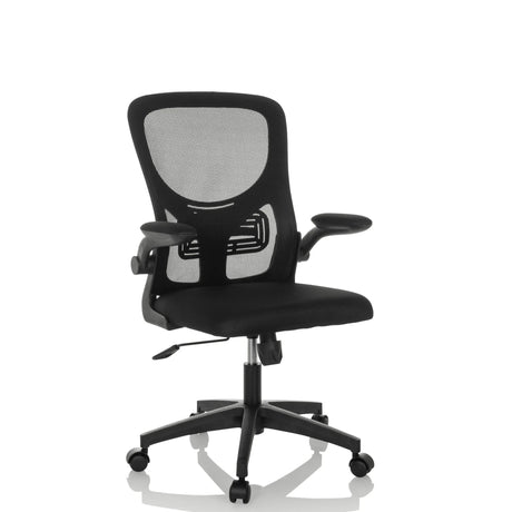Home Office kontorsstol BELIO med svart nätöverdrag och armstöd från hjh OFFICE