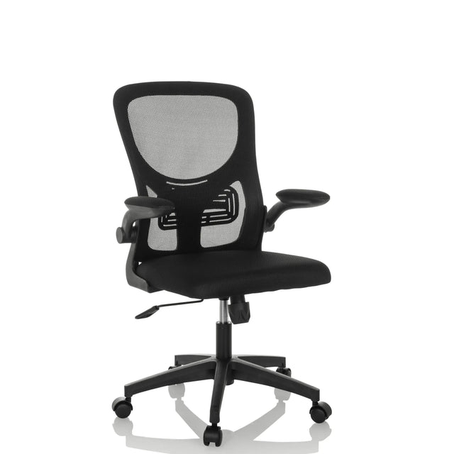 Home Office kontorsstol BELIO med svart nätöverdrag och armstöd från hjh OFFICE