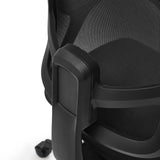 Sidostöd i plast och nätrygg på Malio Home Office kontorsstol i svart från hjh OFFICE