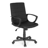 Svart Home Office kontorsstol STAR-TEC CL300 med armstöd och femhjulig stjärnfot från MyBuero – 360-gradersvy (snett framifrån 40°)