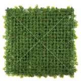 Grön växtmatta LEAFLUXE 3 med kvadratiskt plastgitter och konstgjord grönska från hjh LIVING