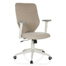 Home Office kontorsstol COSIO II med beige tygklädsel och vit ram från hjh OFFICE