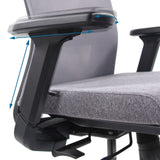 3D-justerbart armstöd till Professionell kontorsstol CAPTIVO i grått från hjh OFFICE