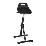 Svart Ståstol TOP WORK 31 med sitskal och T-fot från hjh OFFICE – 360-gradersvy (framifrån 20°)