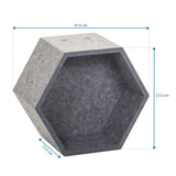 Måttritning av Skärmvägg FLEXMIUT STORE S med 31,5 × 27,5 cm från hjh OFFICE