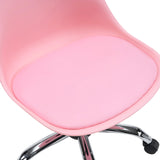 Rosa sits på FANCY PRO Home Office kontorsstol med blank stjärnfot i metall från hjh OFFICE