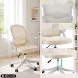 Beige Naluro Home Office kontorsstol med ryggstödsdetalj och höjdjustering från hjh OFFICE (AI-genererad bild)