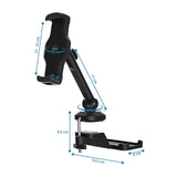 Måttskiss av Hållare för mobiltelefon & surfplatta FLEXMOBI III med en höjd på 17 cm från hjh OFFICE