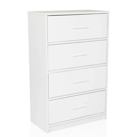 Vit Byrå ESTORIA med fyra lådor och enkla handtag från hjh LIVING