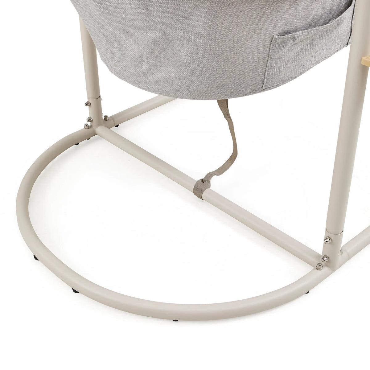 Beige metallställ till Skylo hängstol med grått tygöverdrag från hjh LIVING