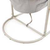 Beige metallställ till Skylo hängstol med grått tygöverdrag från hjh LIVING