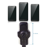 Justerbar hållbredd på 13 - 22 cm för Hållare för mobiltelefon & surfplatta FLEXMOBI III från hjh OFFICE