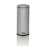 Grå papperskorg CLEAN VIII med lock och fotpedal från hjh OFFICE – 360-gradersvy (framifrån 0°)