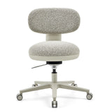 Grå Home Office kontorsstol SITMOTION W med strukturerat tygöverdrag och femhjulig fotkorsbas från hjh OFFICE – 360-gradersvy (framifrån 0°)