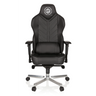 Svart Spelstol GAMEBREAKER COLOSSUS med konstläderklädsel och polerad stjärnfot från hjh OFFICE