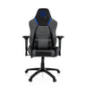 Spelstol GAMEBREAKER POLARYS I i grått och blått med blå accenter och hjul från hjh OFFICE