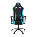 Spelstol GAMEBREAKER SX 04 i svart och turkos med sömmar och justerbara armstöd från hjh OFFICE